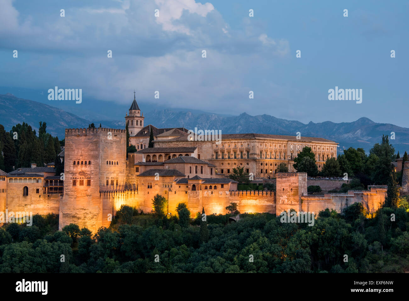 The Alhambra - Granada, Spain Stock Photo