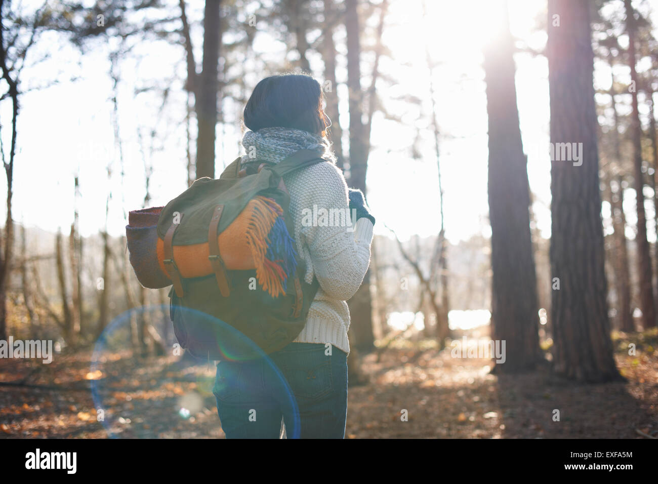 Rear view mature woman in hi-res stock photography and images - Alamy