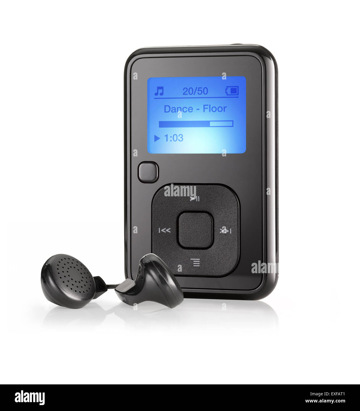 A cut out shot of an MP3 player Stock Photo