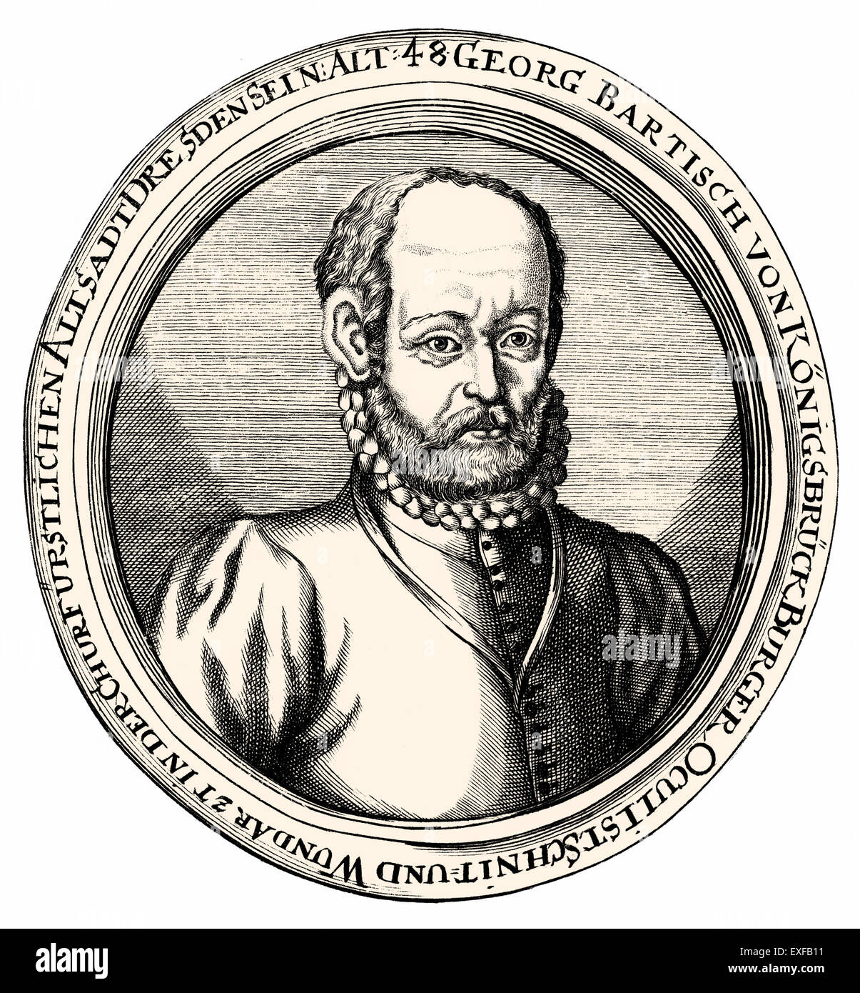 Georg Bartisch, 1535-1607, a German physician Stock Photo