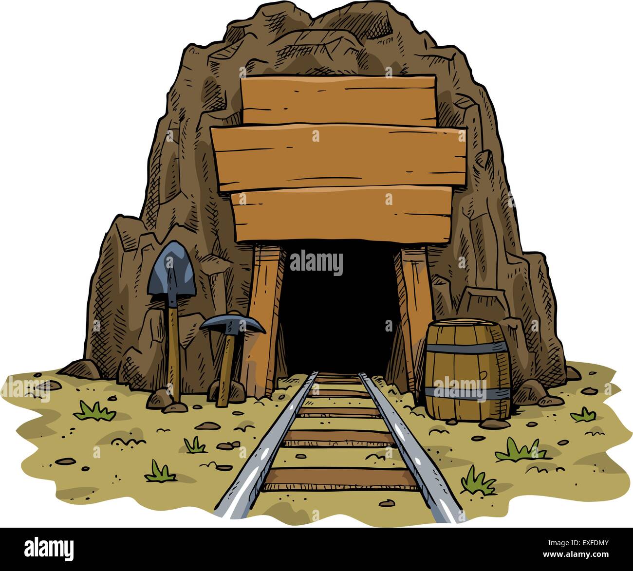 Mine Shaft Drawing High Resolution Stock Photography and Images - Alamy
