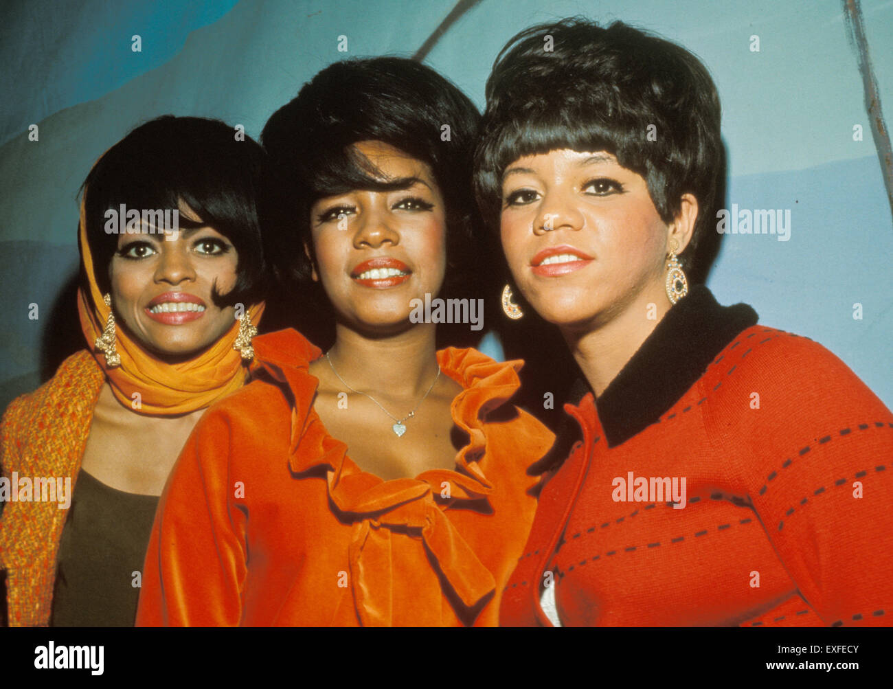 THE SUPREMES US vocal trio in 1967 from left: Diana Ross, Mary Wilson ...