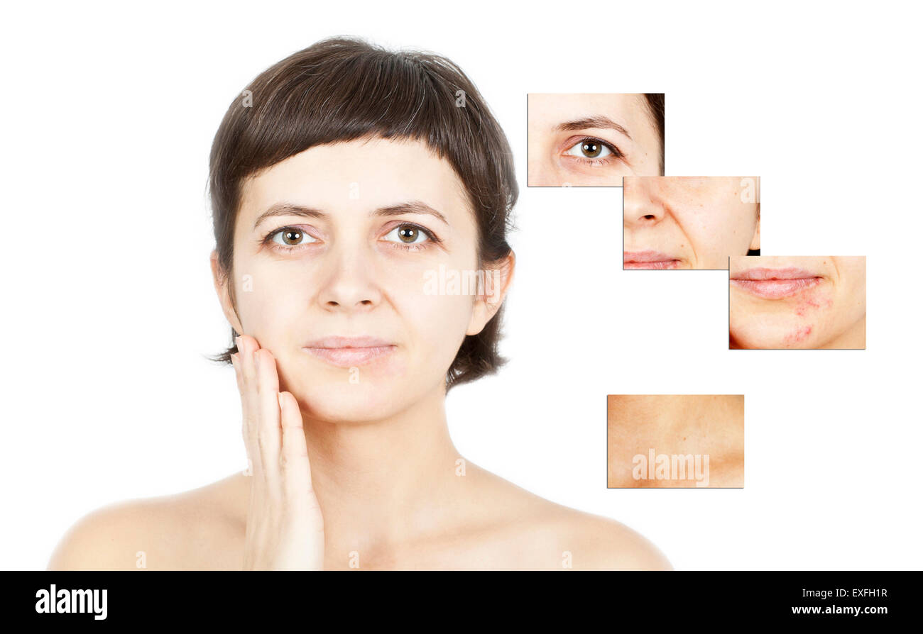 Beauty concept - skin care, anti-aging procedures, rejuvenation ...
