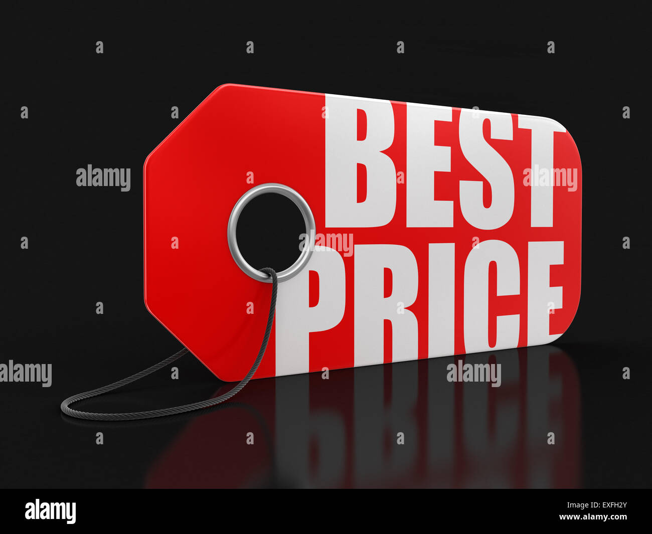 Label with Best Price. Image with clipping path Stock Photo Alamy