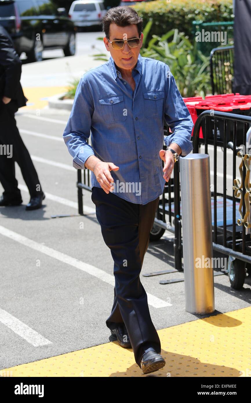 Charlie Sheen appears on ‘Extra’ as a co-host Featuring: Charlie Sheen