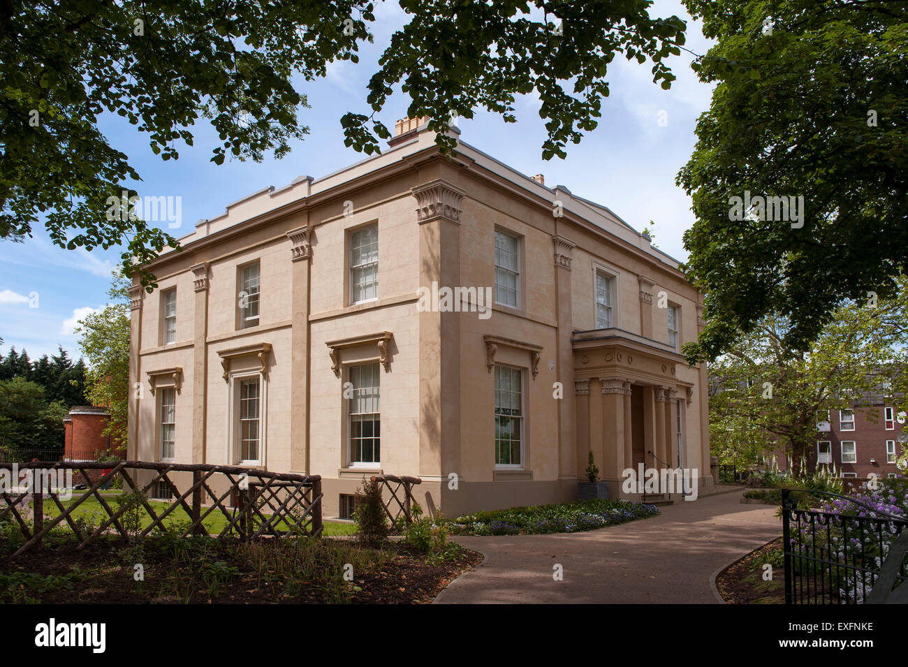 elizabeth gaskell house regency manchester uk Stock Photo