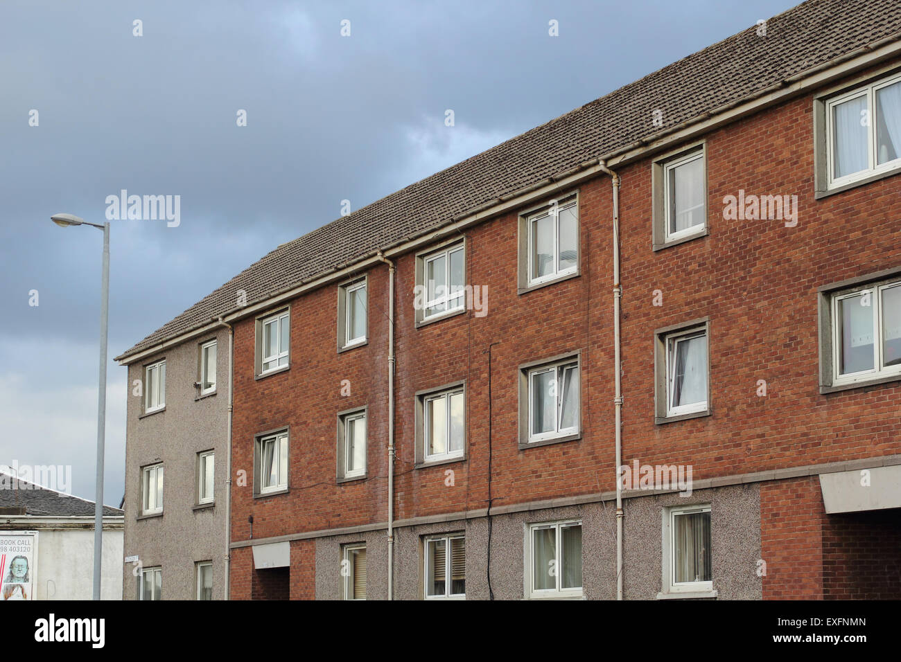 Council flats in Airdrie, North Lanarkshire, Scotland Stock Photo