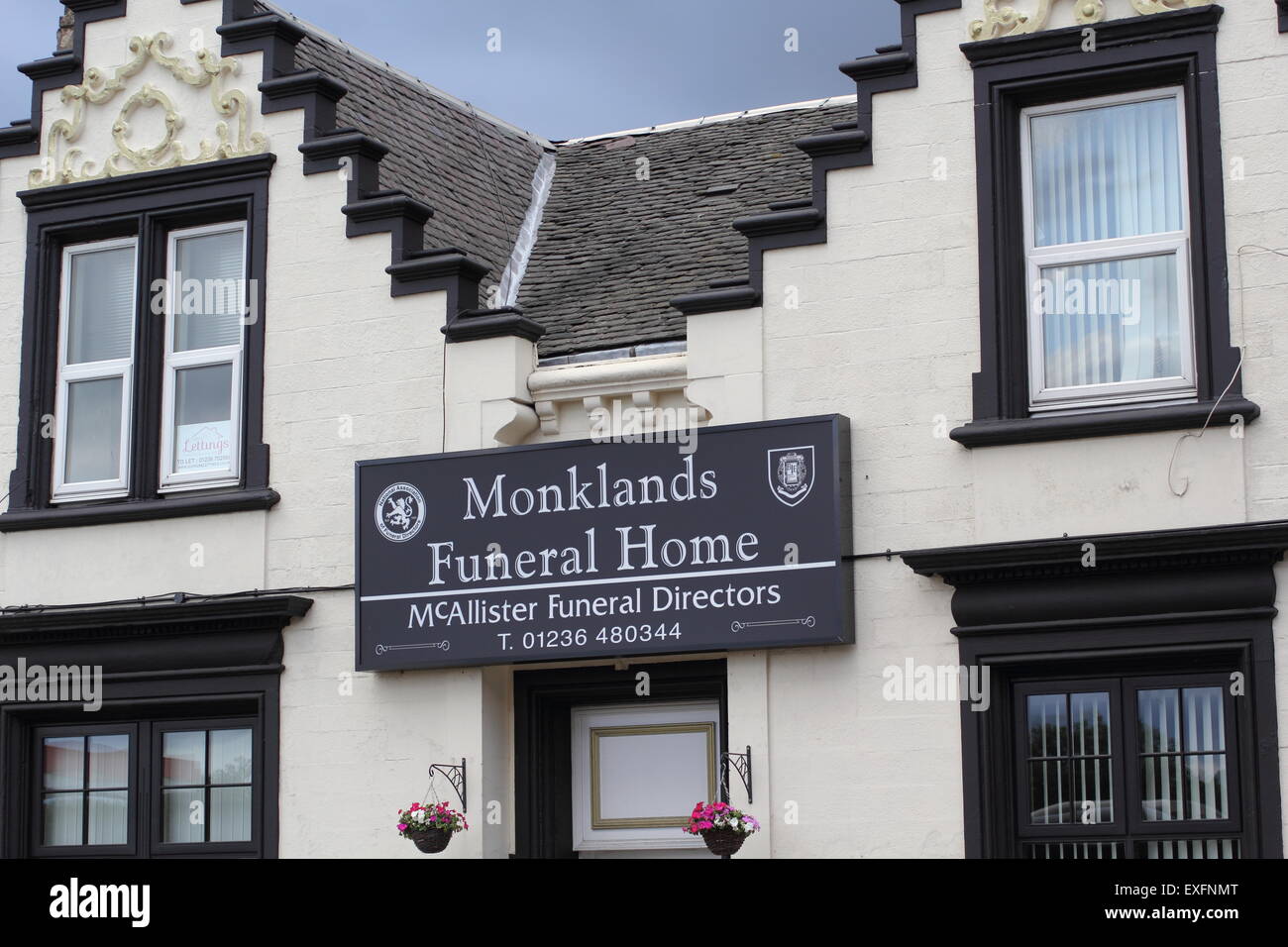 Monklands Funeral Home in the old,