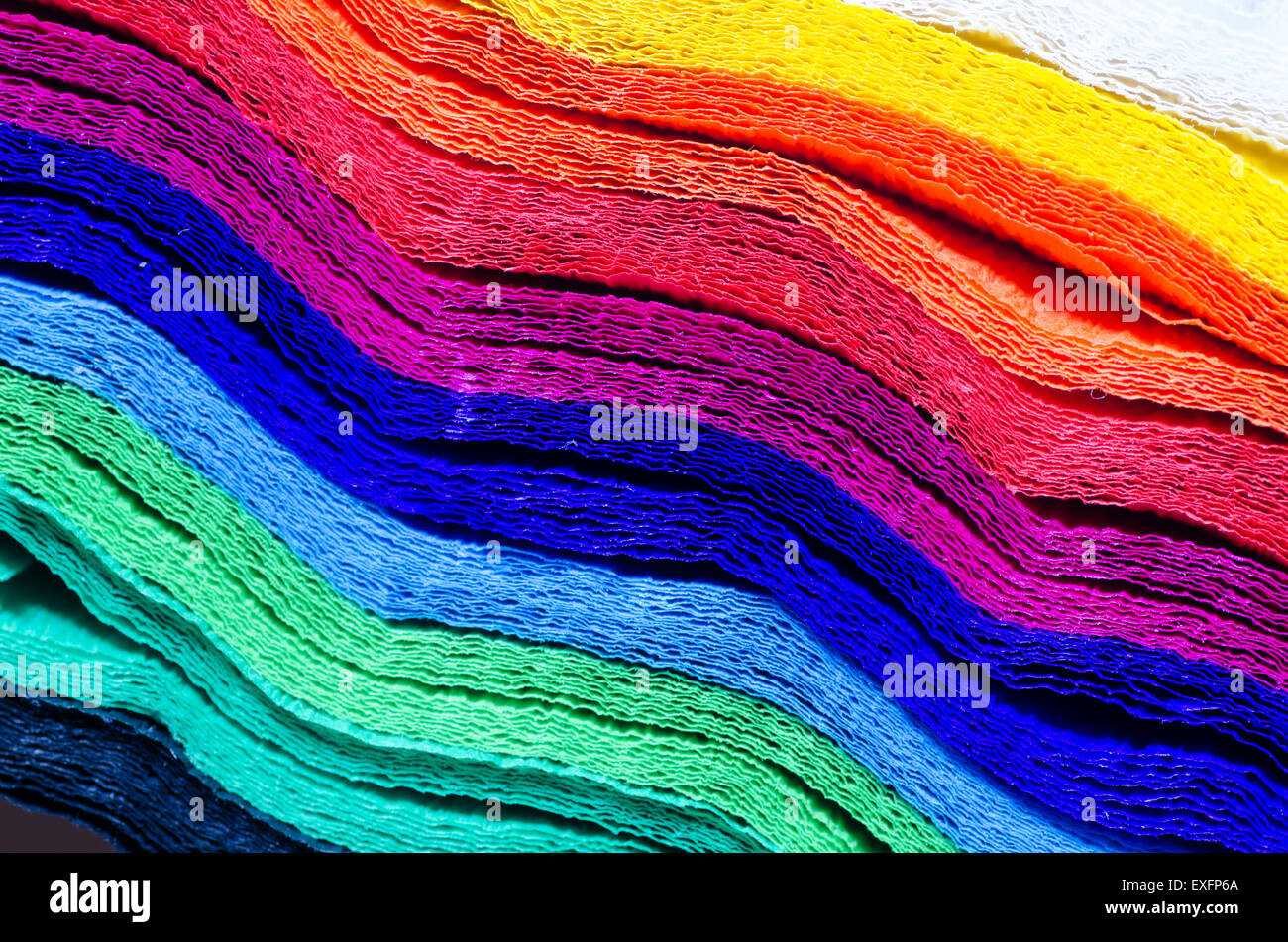 detail of multicolored crepe paper texture background Stock Photo Alamy