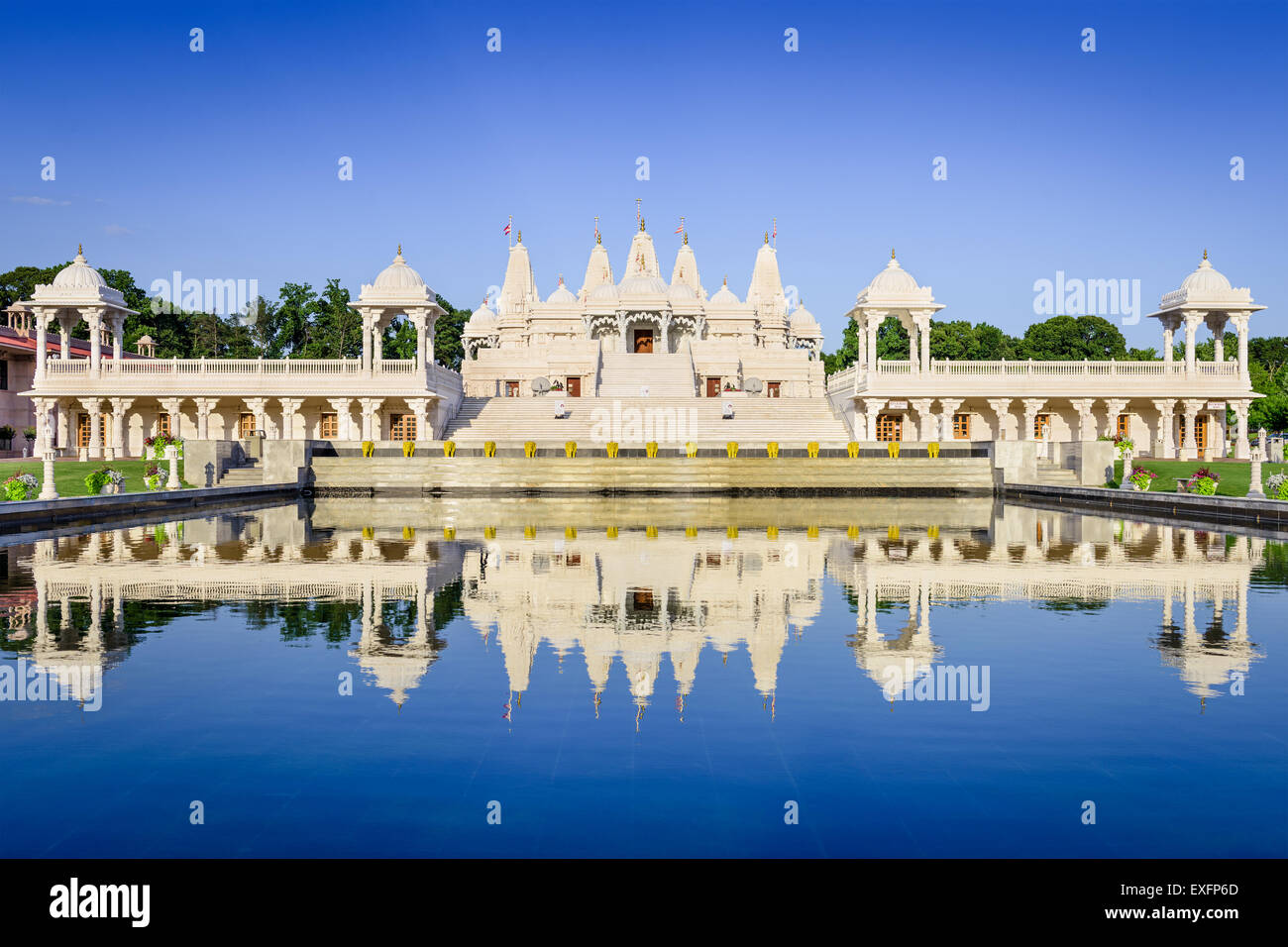 Hindu Temple in Atlanta, Georgia. Stock Photo