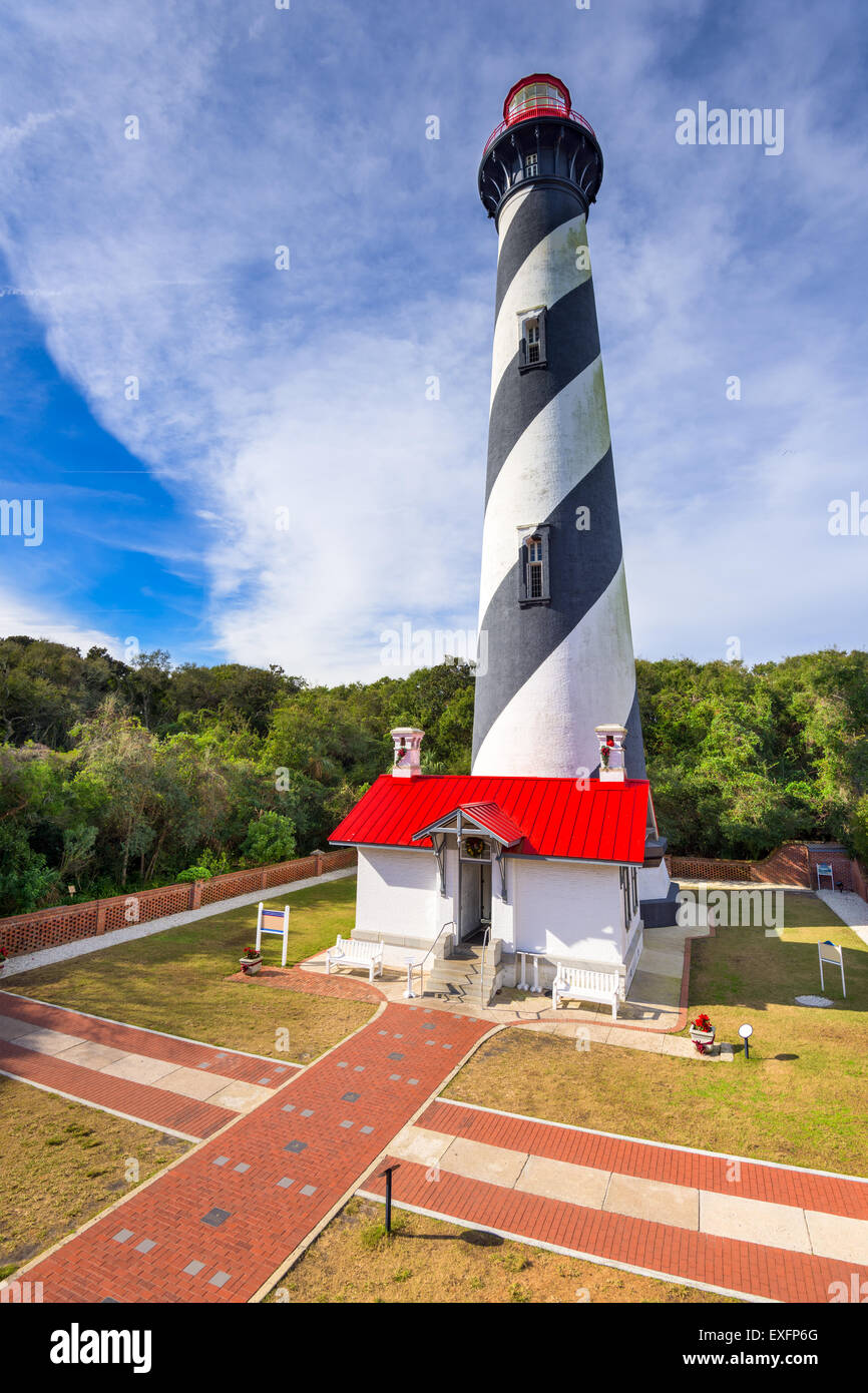 St. Augustine, Florida, USA at the St. Augustine Light. Stock Photo