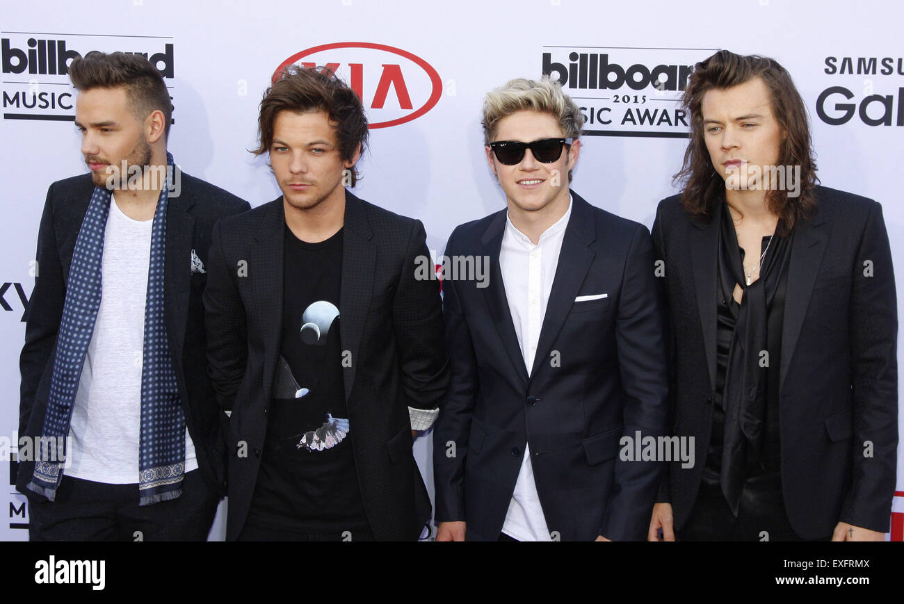 One Direction at the 2015 Billboard Music Awards held at the MGM Garden