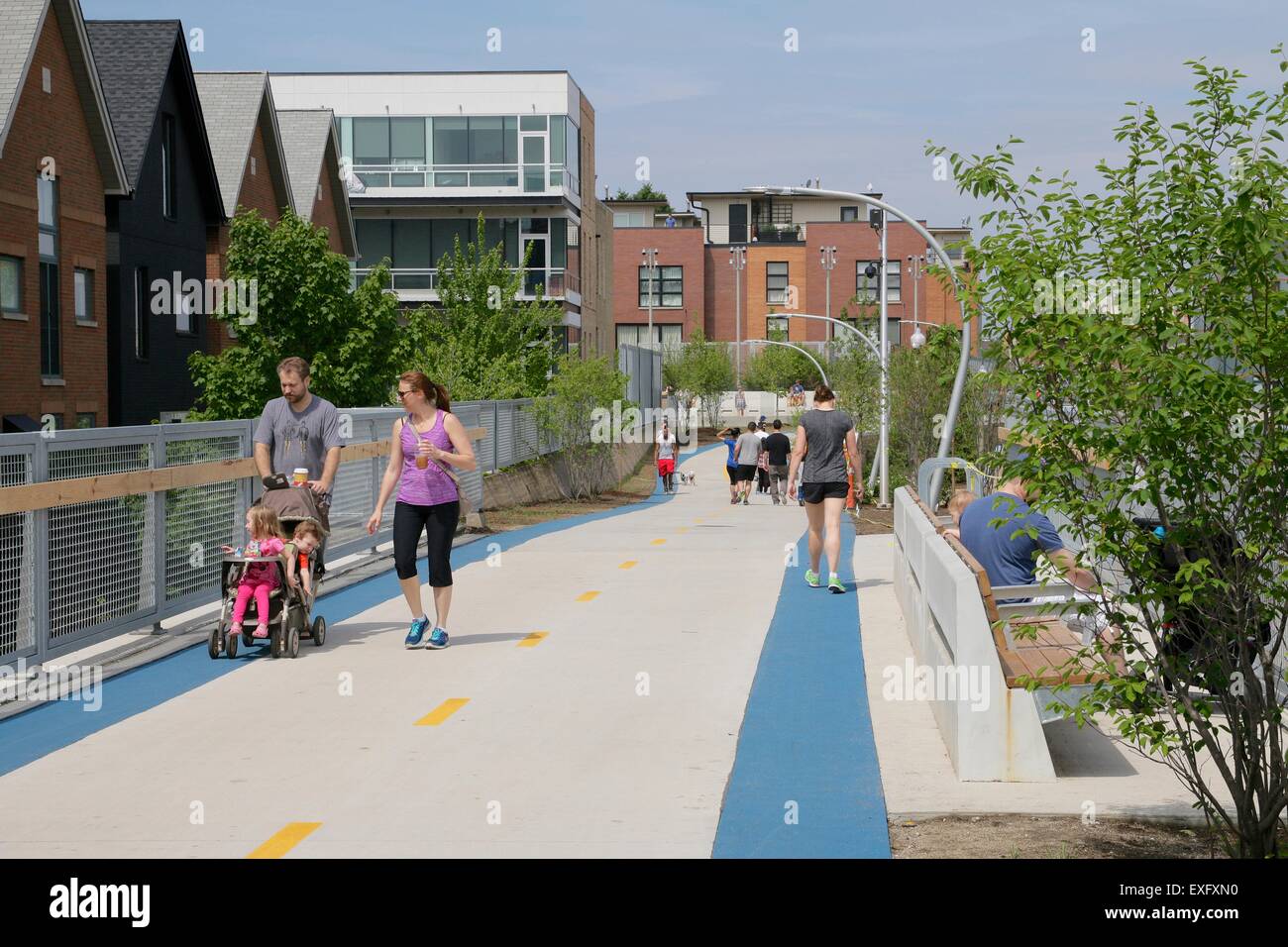 The 606 Bloomingdale Trail Chicago Illinois Stock Photo Alamy