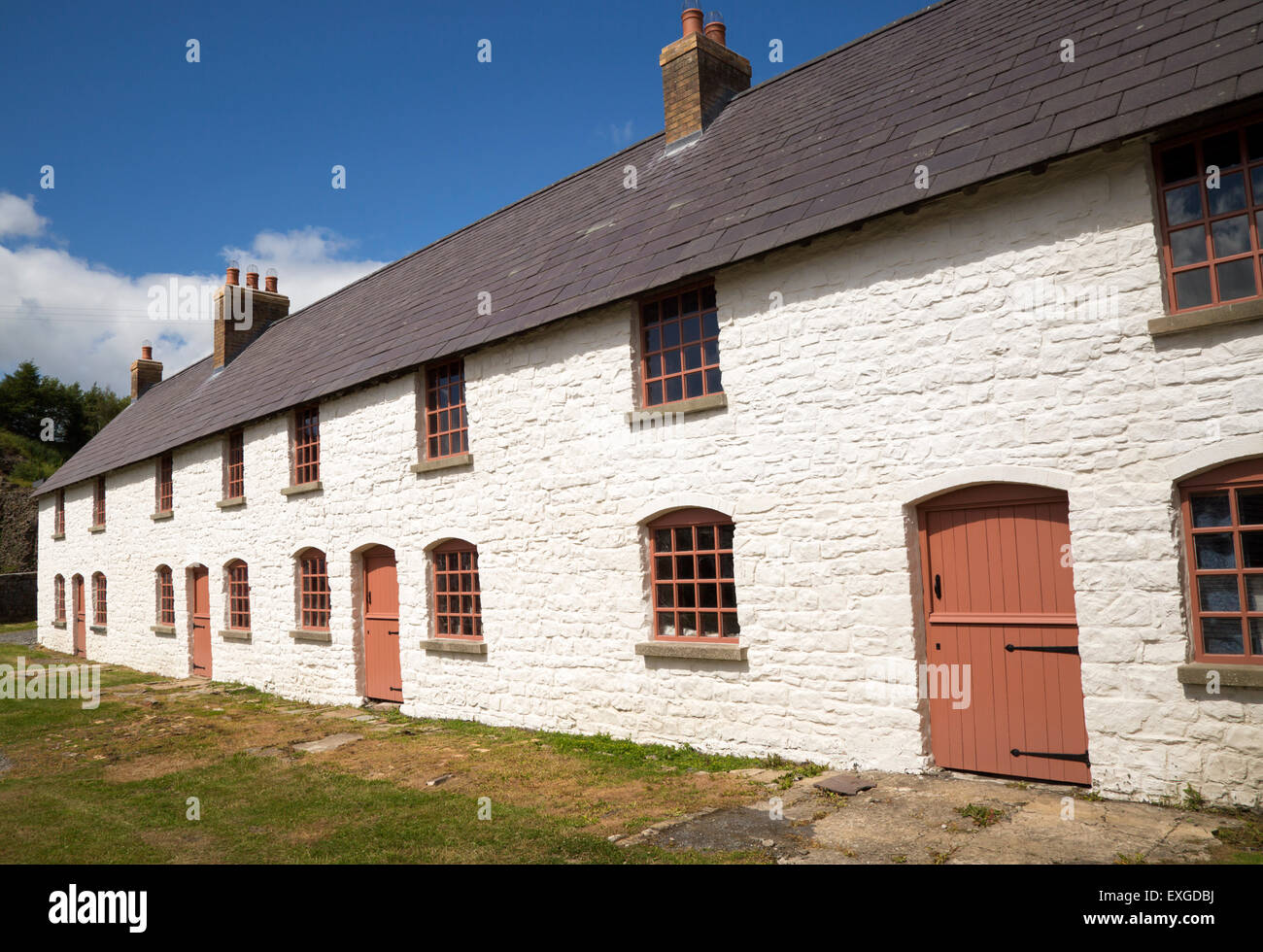 Ironworks museum industrial archaeology,  UNESCO World Heritage site, Blaenavon, Monmouthshire, South Wales, UK Stock Photo