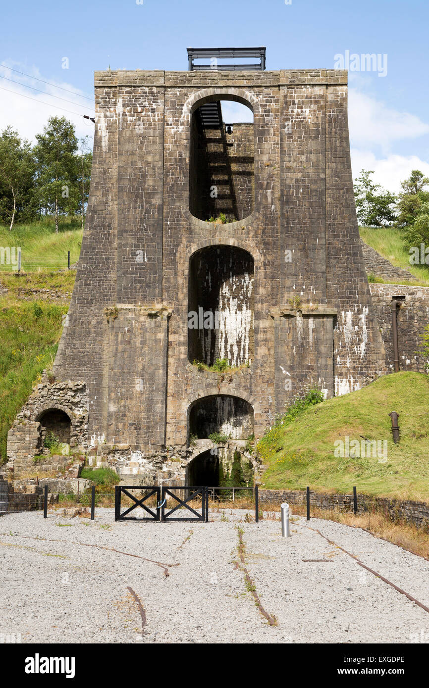 Ironworks museum industrial archaeology, UNESCO World Heritage site, Blaenavon, Monmouthshire, South Wales, UK Stock Photo