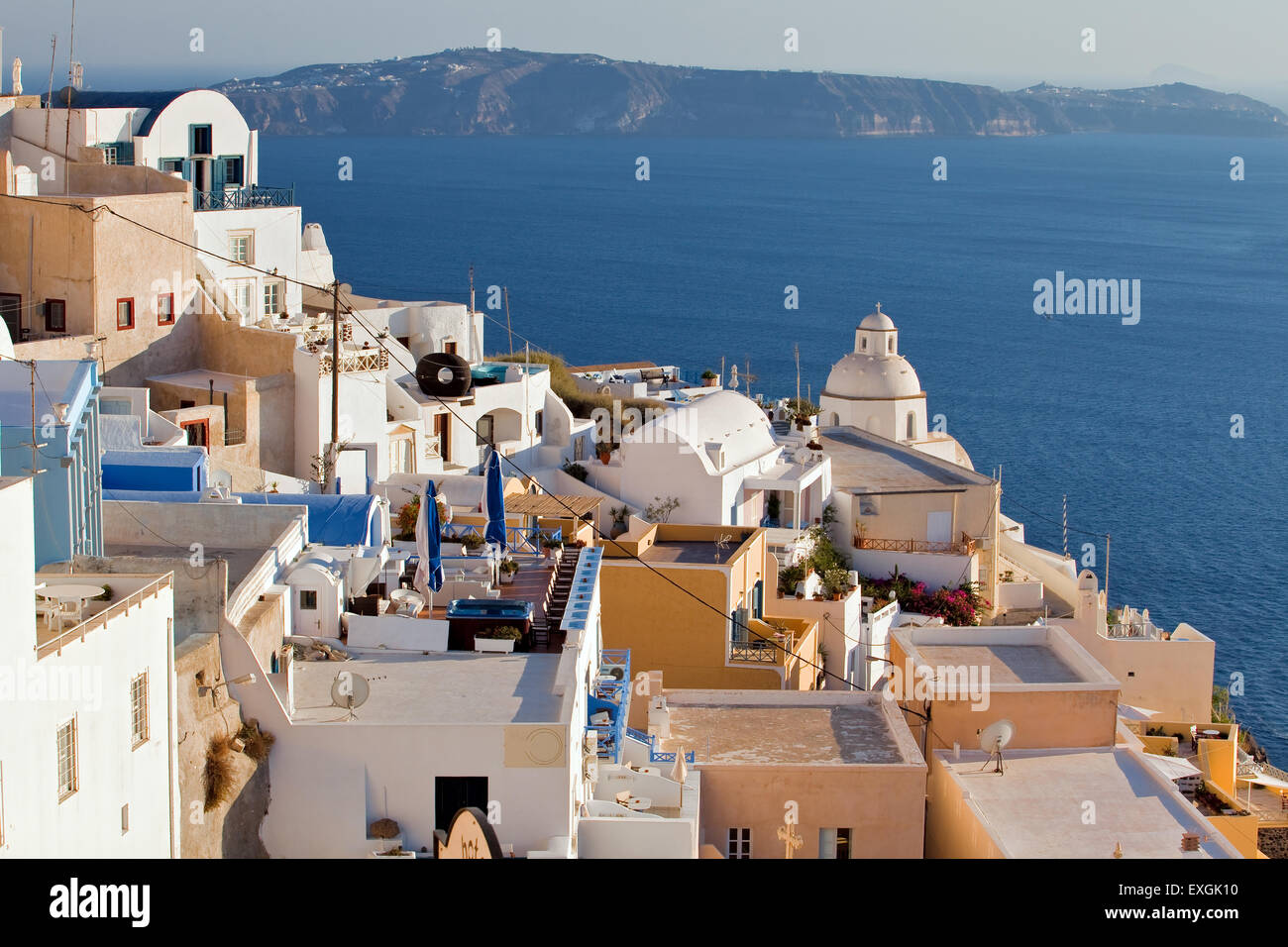 The view of village Fira, Santorini, Greece Stock Photo - Alamy