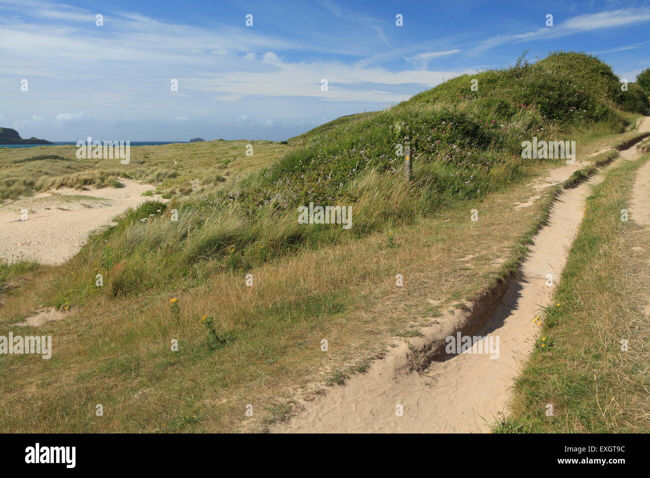 Polzeath from coastal path hi-res stock photography and images - Alamy