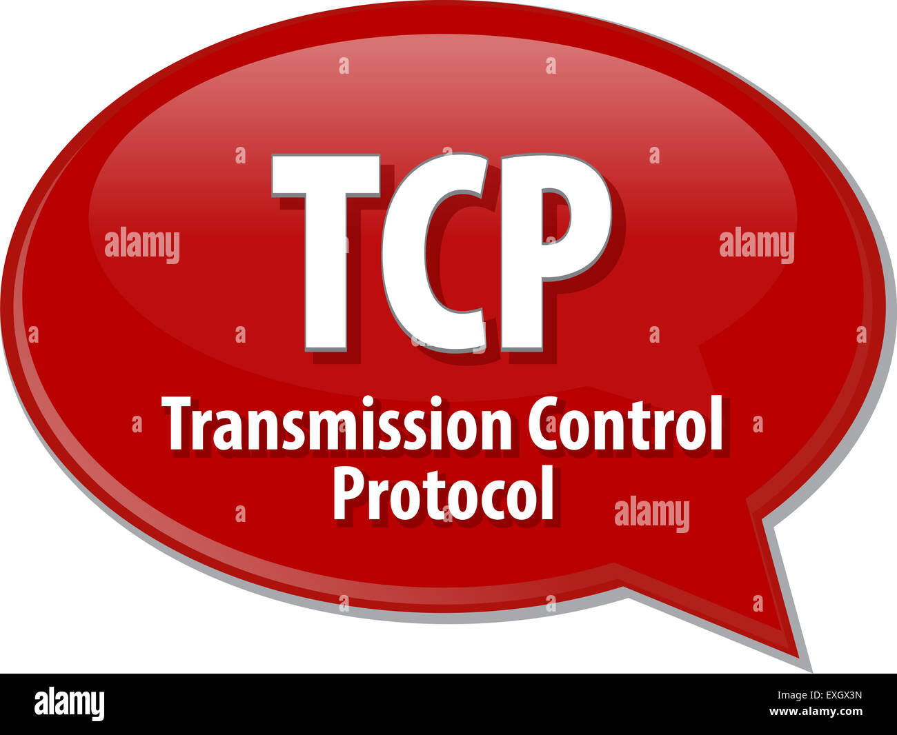 Speech bubble illustration of information technology acronym