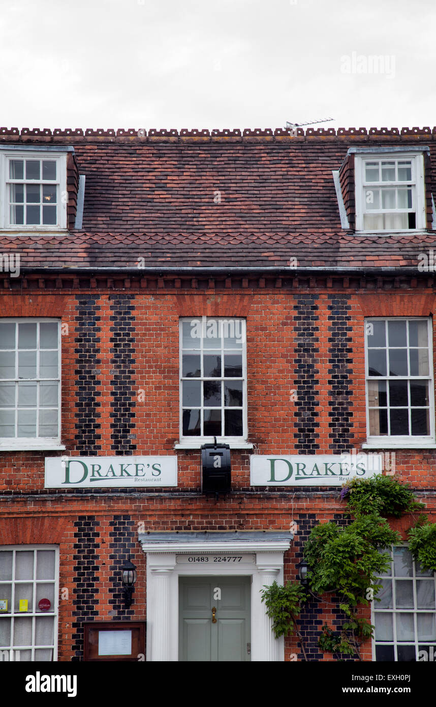 Drakes Restaurant on Ripley High Street - GU23 UK Stock Photo - Alamy