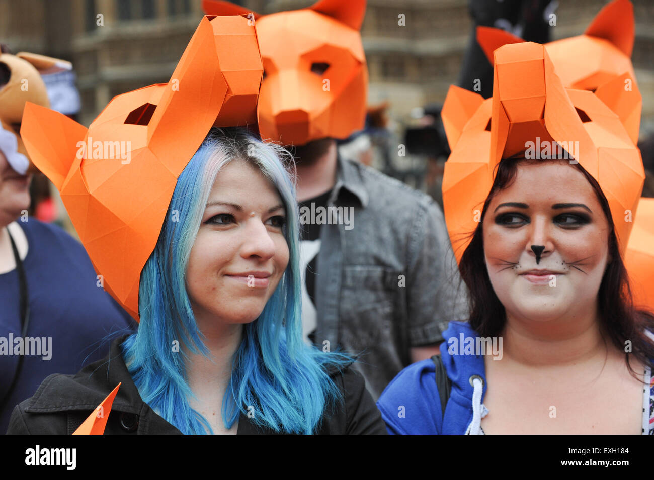 Westminster, London, UK. 14th July 2015. A Fox hunting ban