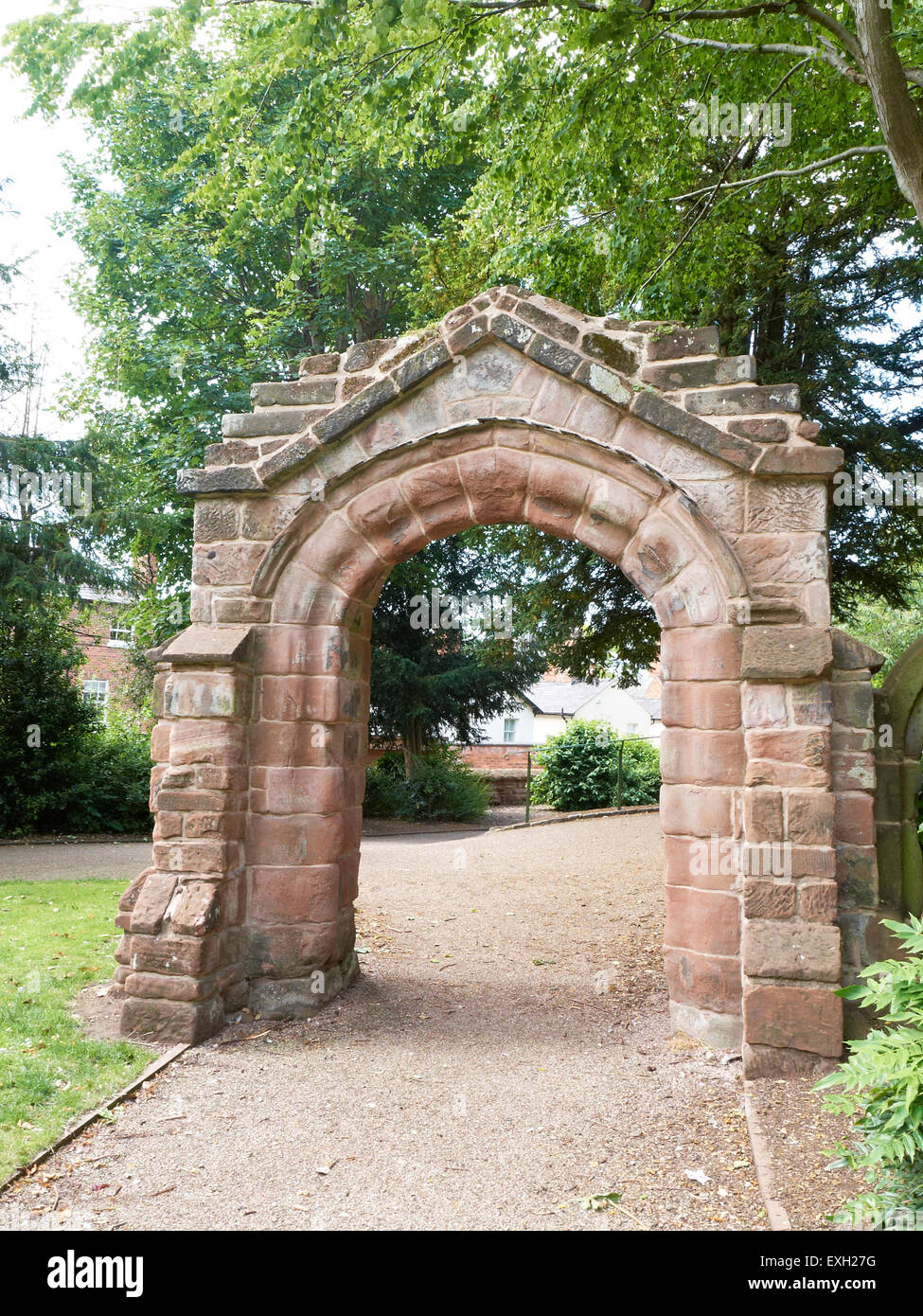 St Michael's Arch in The Quarry Garden as part of Grosvenor Park in