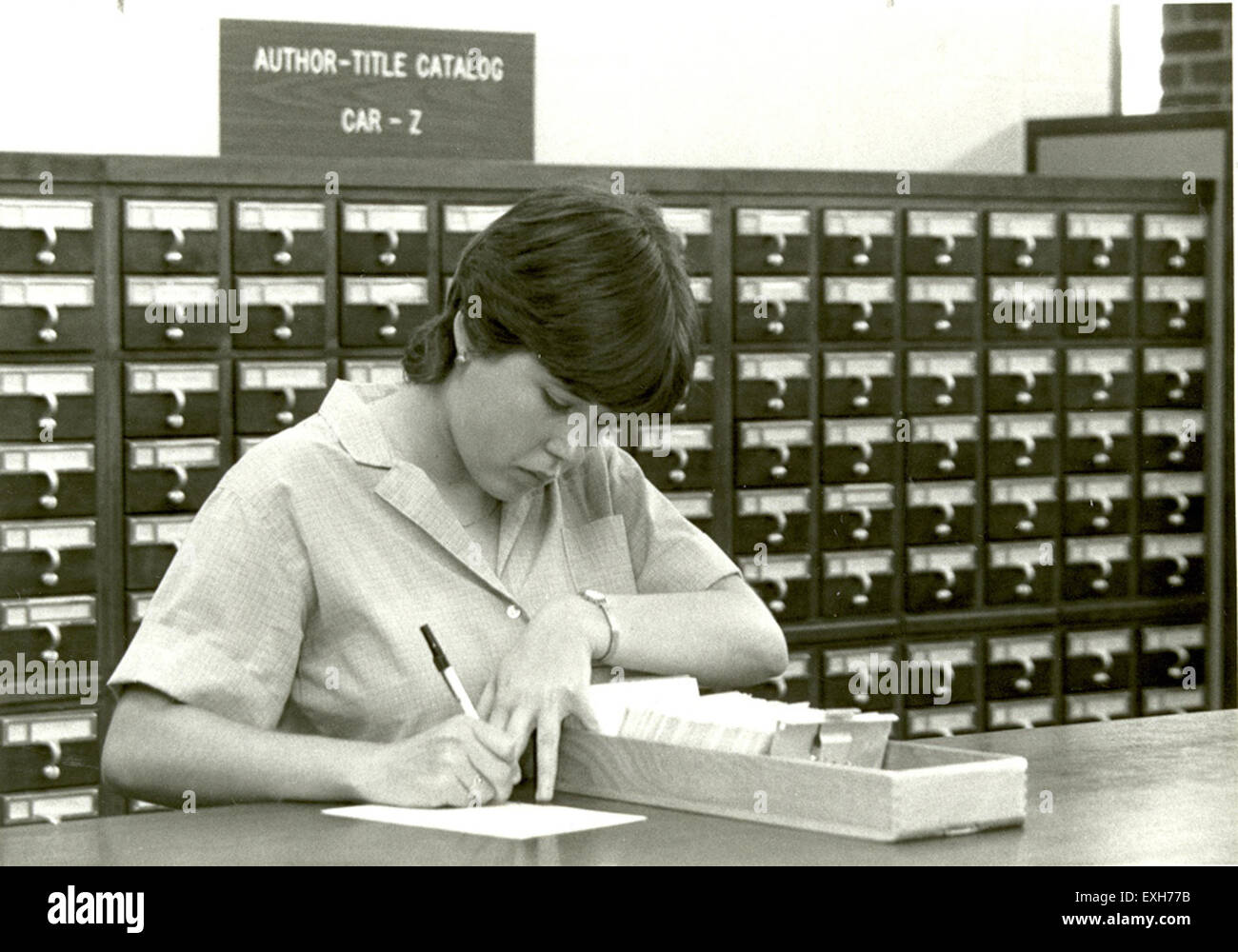 The card catalog from the 198384 academic year at Goshen College