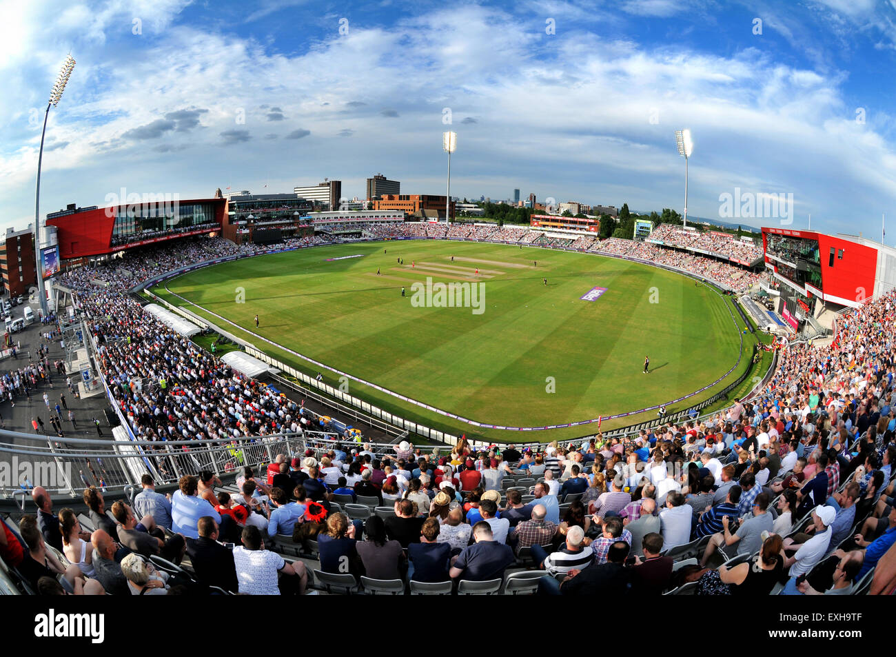 Panoramic view of Emirates Old Trafford, Manchester, England. T20 Blast