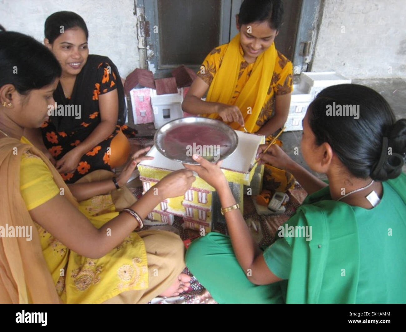 Dharmtari Nursing Students, 2010 Stock Photo