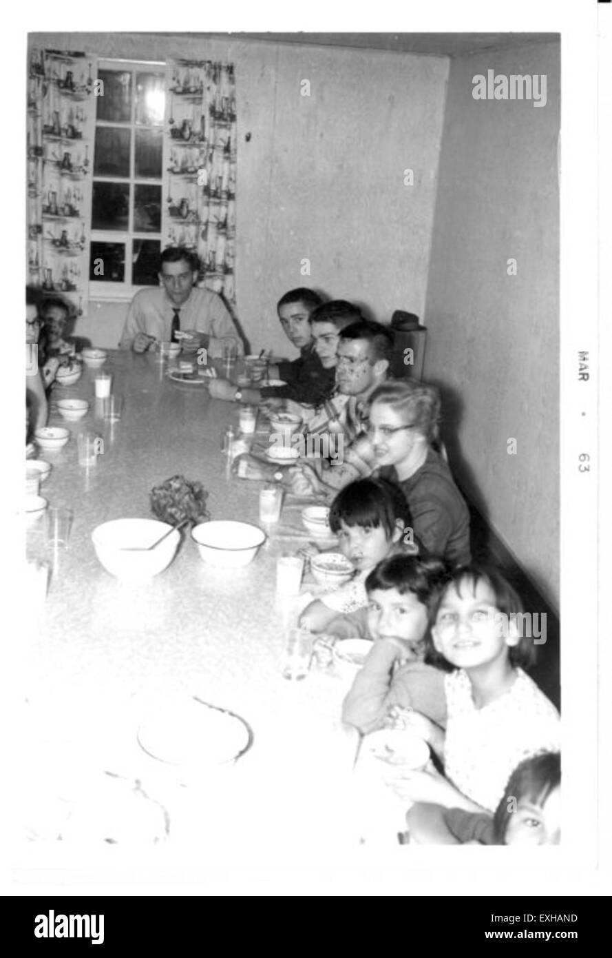 Dining Room In Anzac Alberta Stock Photo Alamy
