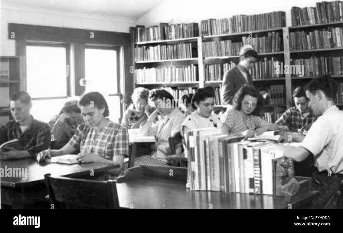 High School Library, Bethel Springs School Stock Photo Alamy