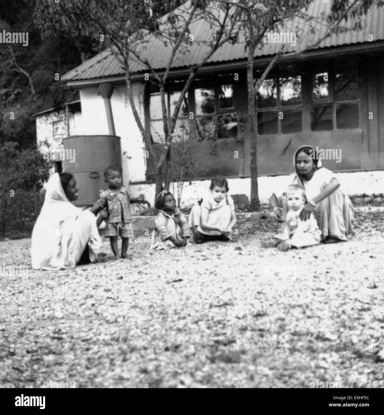 Kniss children, playmates, Landour, India, 1962 1 Stock Photo Alamy