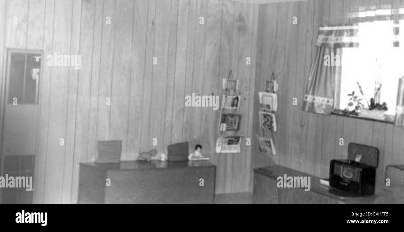 Living room, Blue Gap Mission Chinle Ariz Stock Photo Alamy