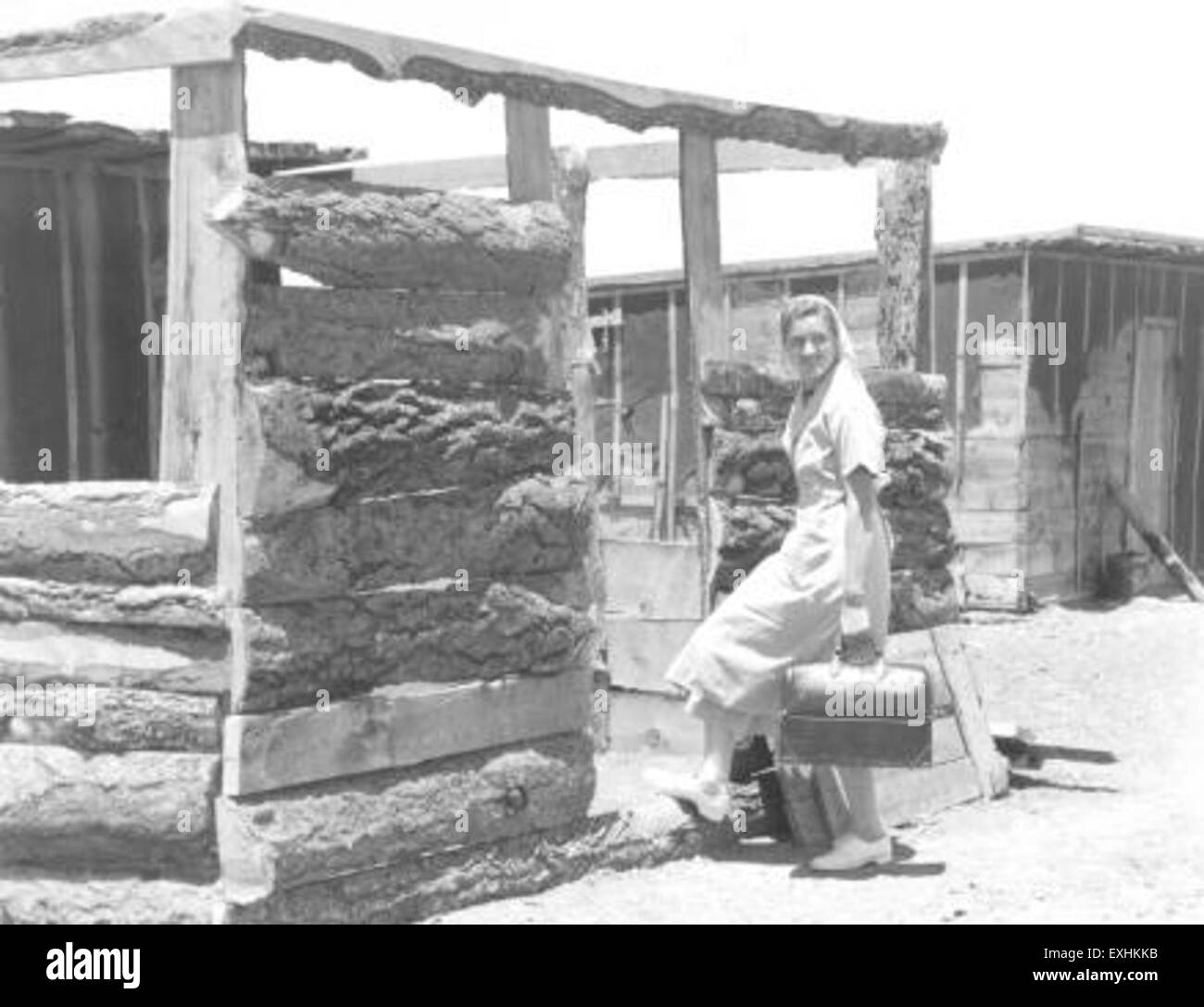 History historic vintage old photograph archive camp of arizona Black