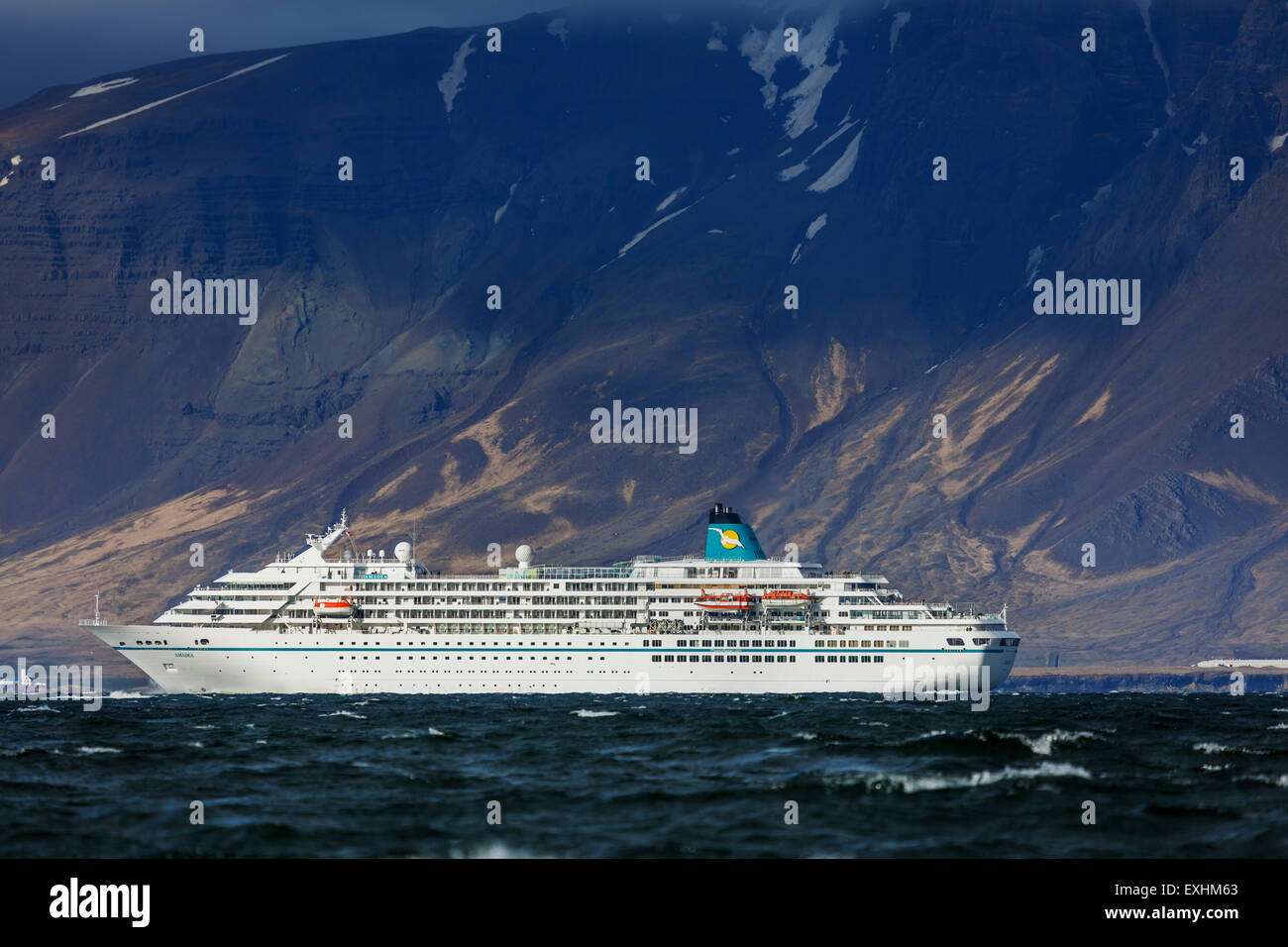 Cruise Ship In Reykjavik Harbor Reykjavik Iceland Stock Photo Alamy