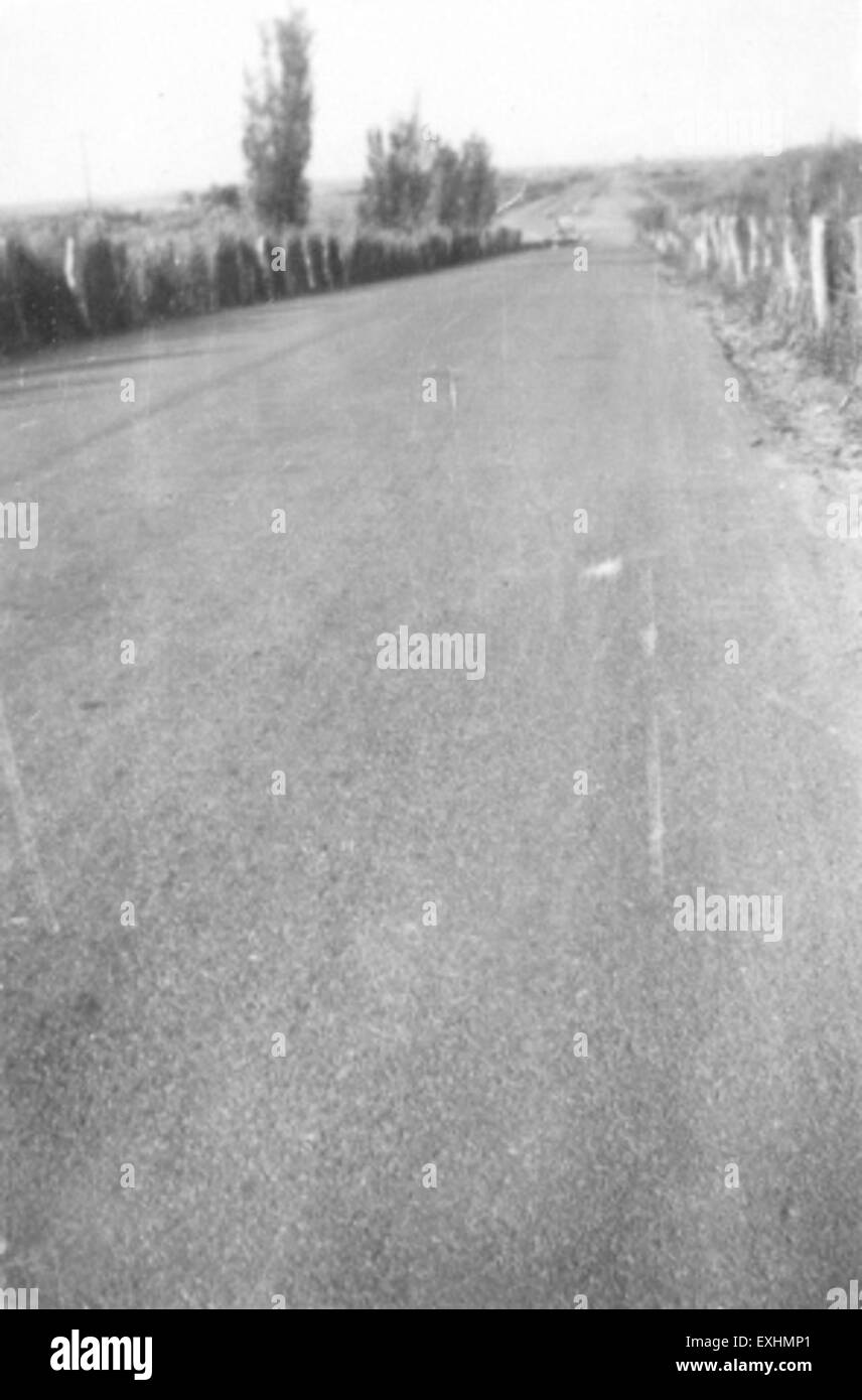 Rural paved road in Black and White Stock Photos & Images - Alamy