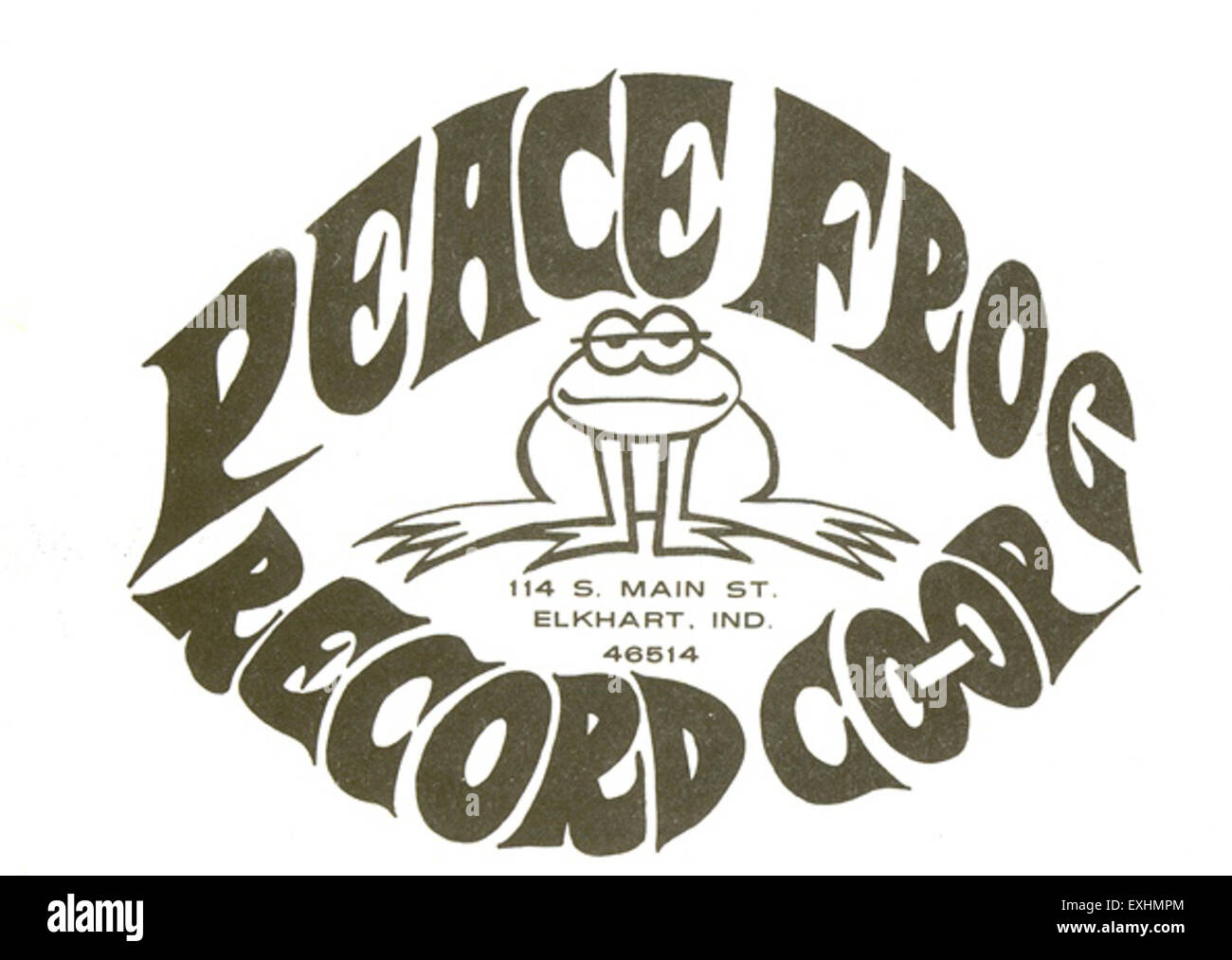 Peace Frog Record Coop Stock Photo Alamy