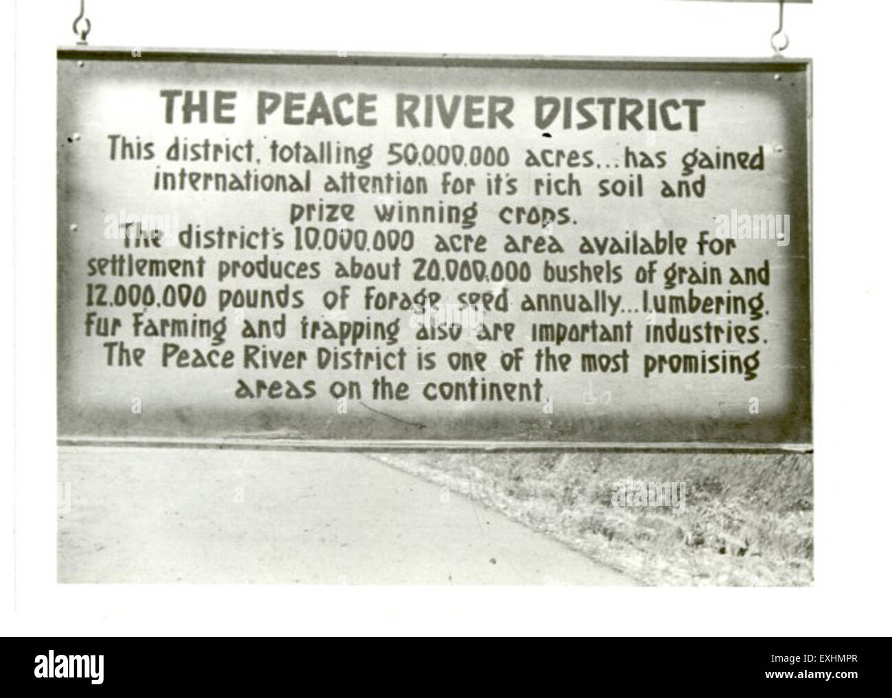 Peace River Alberta Stock Photo