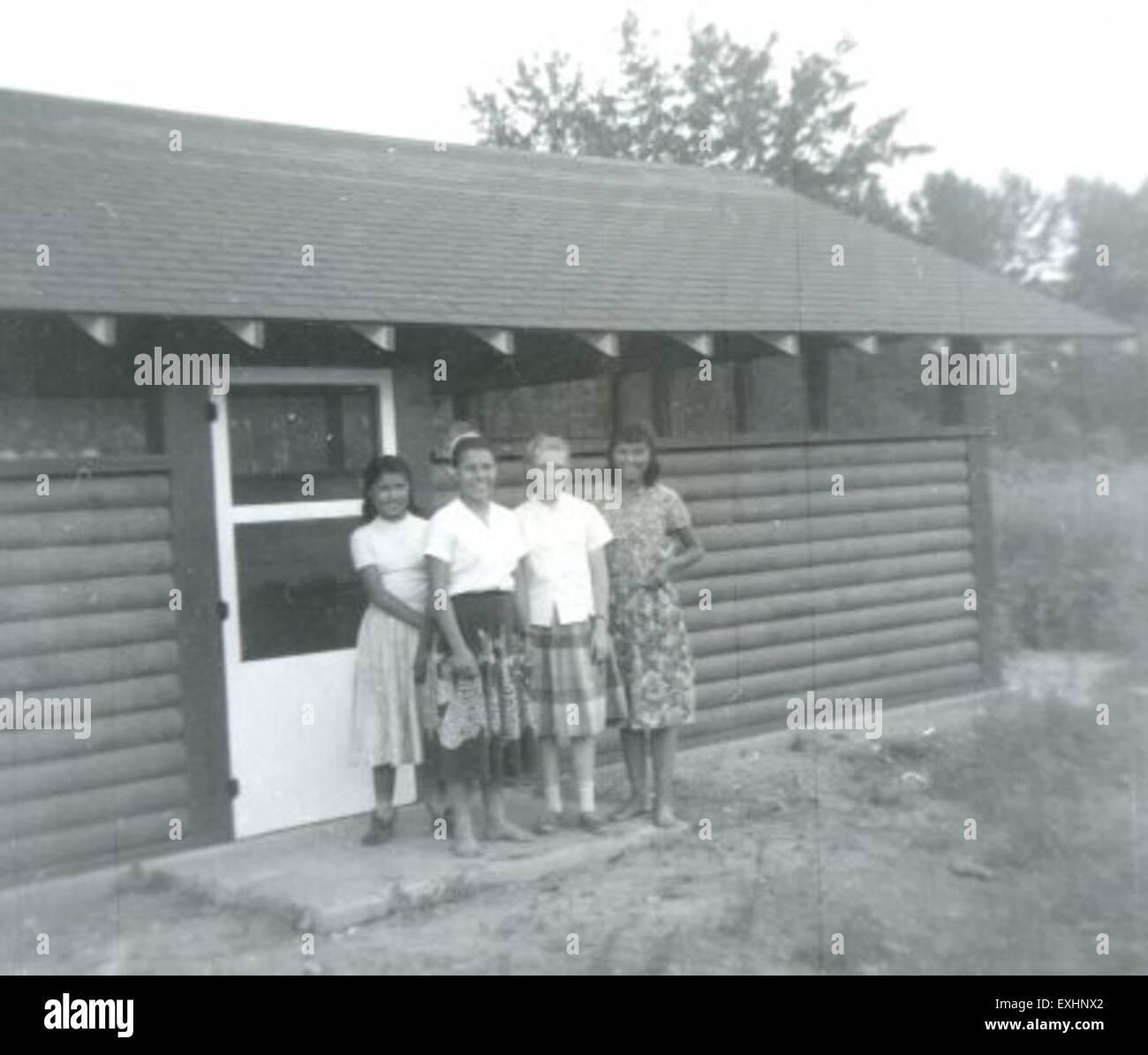 Sandy Lake Summer Camp In Calling Lake Alberta Stock Photo