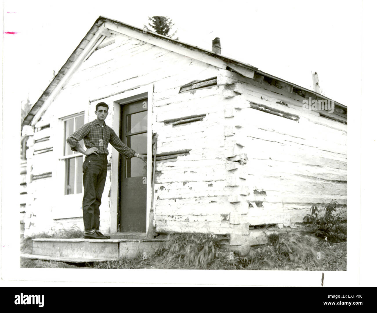 School House At Chipewyan Lake Alberta Stock Photo