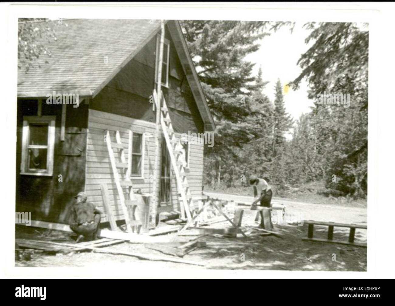 Siding The Unit Home In Calling Lake Alberta Stock Photo Alamy