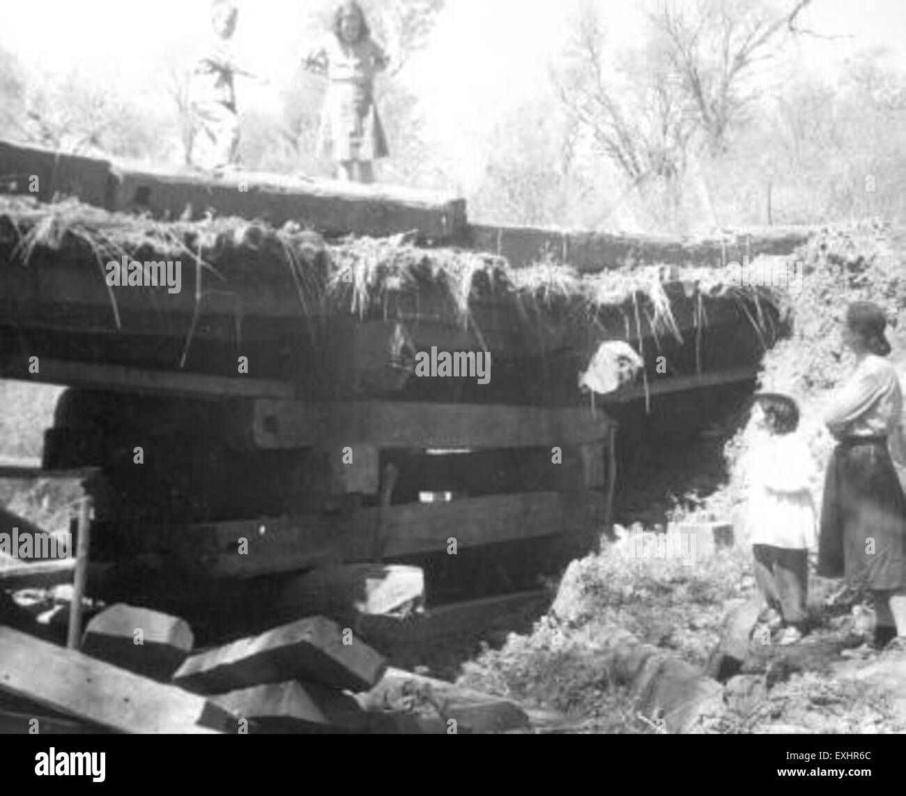 Temporary bridge Chaco Argentina Stock Photo - Alamy