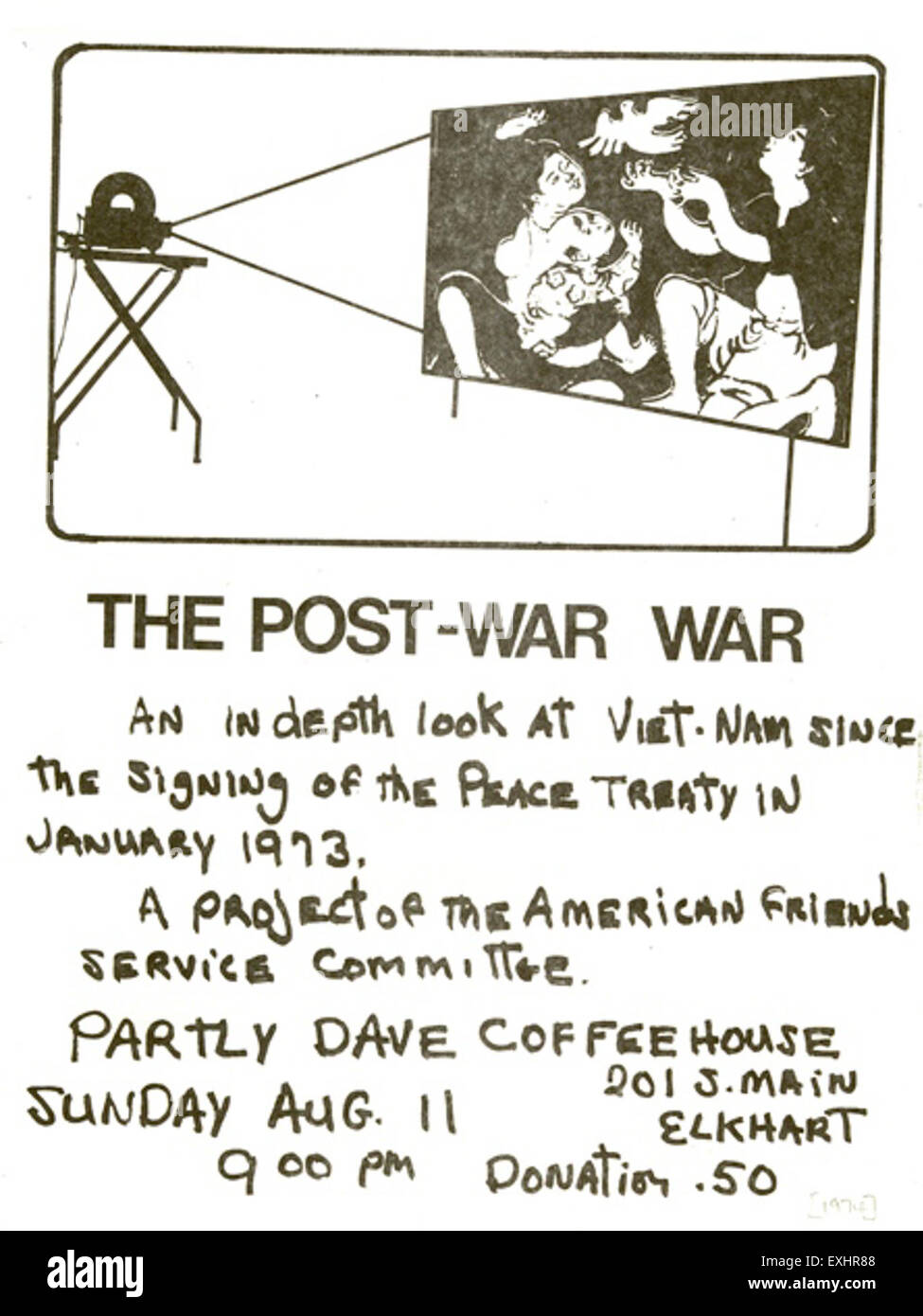 The Post-War War Poster Stock Photo