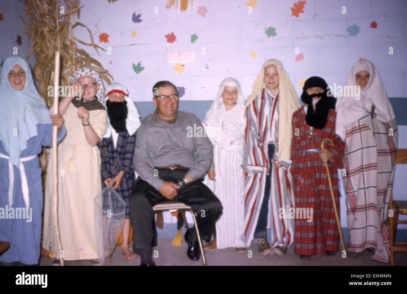 Torchbearers, Bible characters masquerade party, 1966 1 Stock Photo Alamy