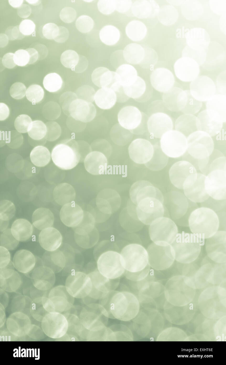 green abstract blurred bokeh lights background Stock Photo - Alamy