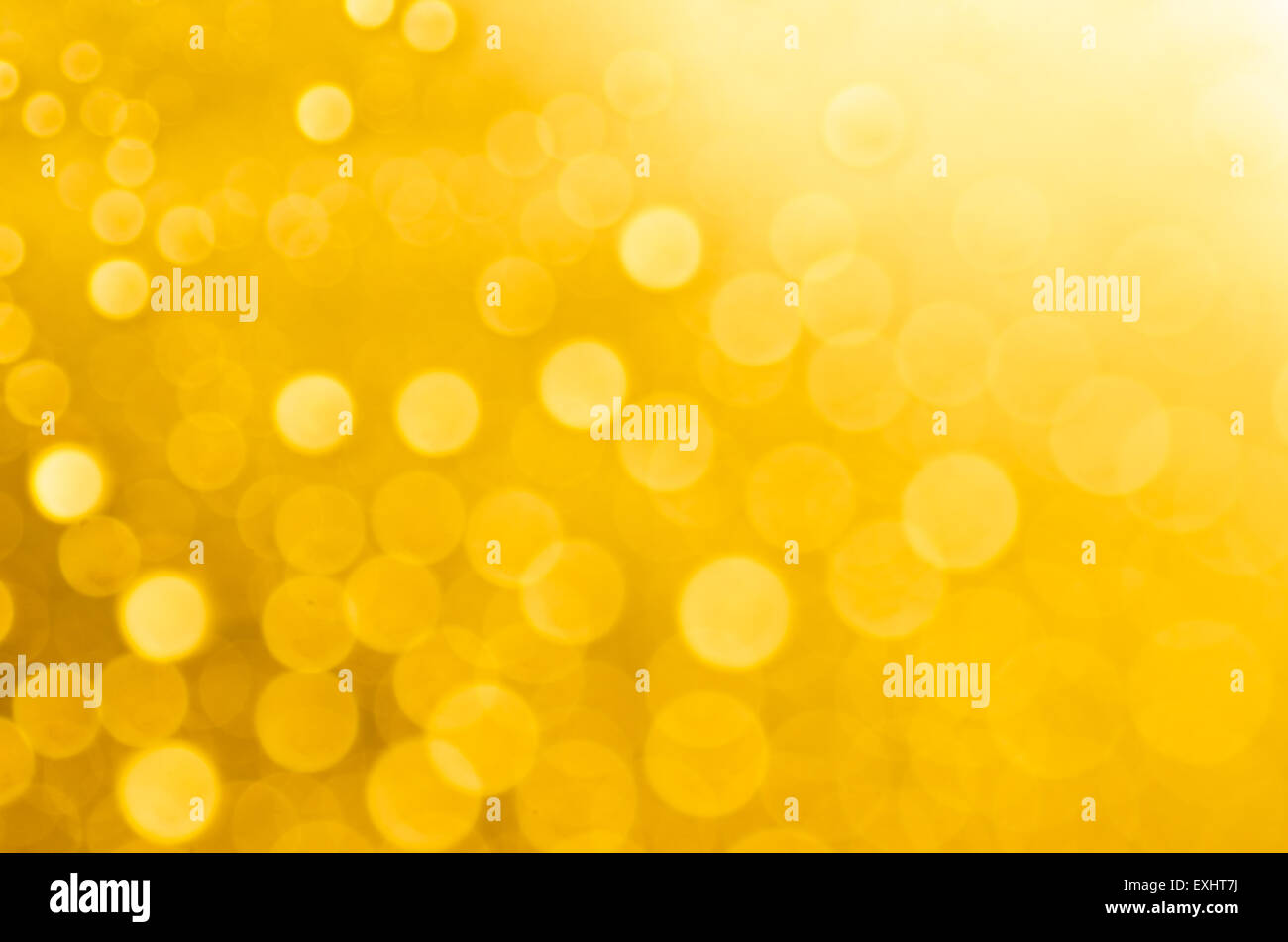 yellow abstract blurred bokeh lights background Stock Photo - Alamy