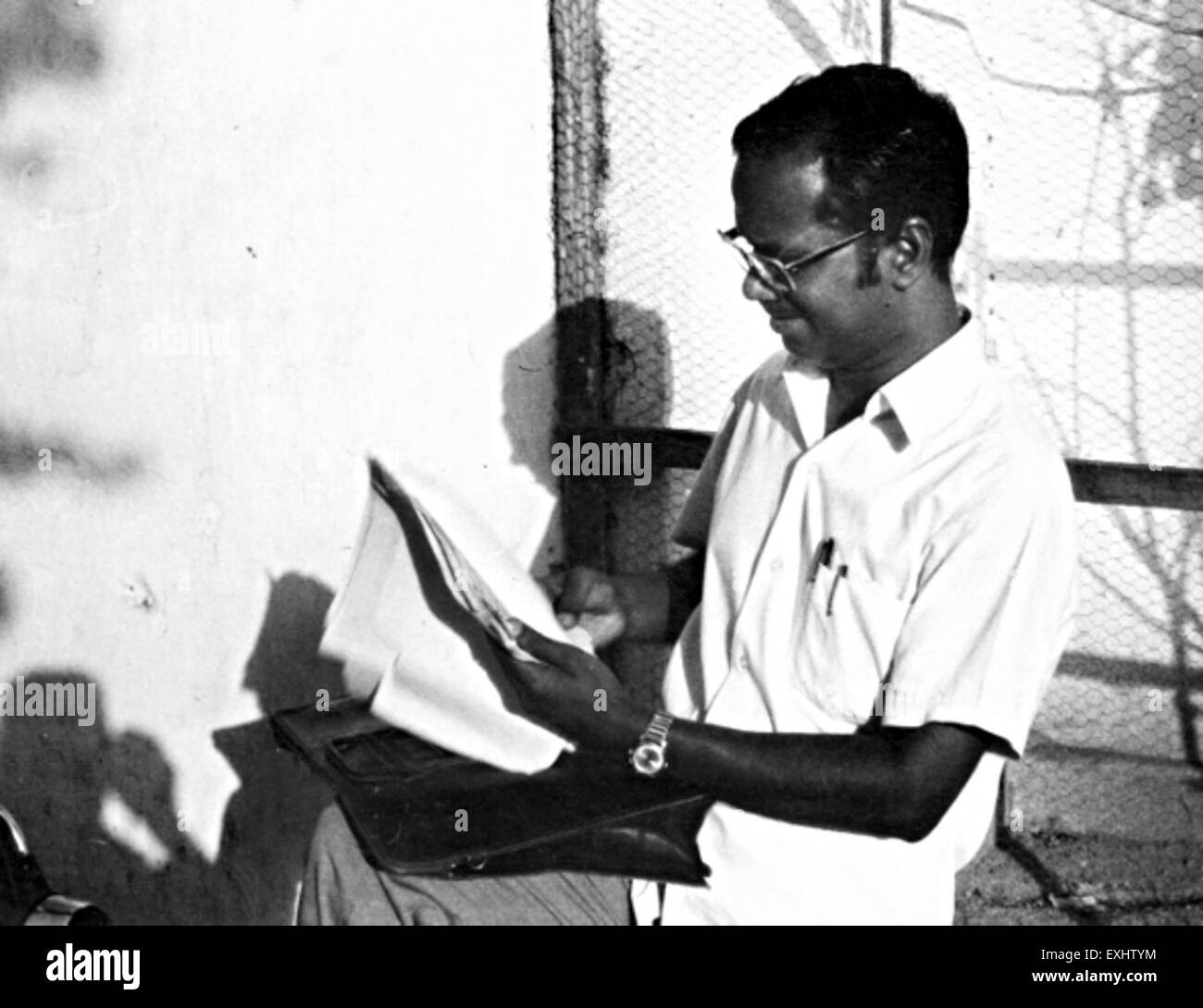 Wilfred Victor, Business Manager at Dhamtari Hospital, India, 1973 1 Stock Photo