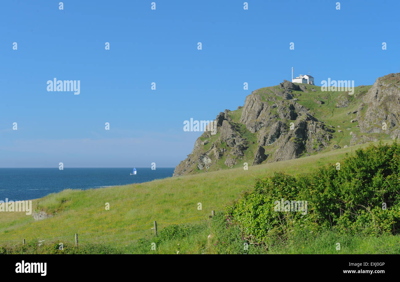 East Prawle Lighthouse on the South West Coastal Path, near
