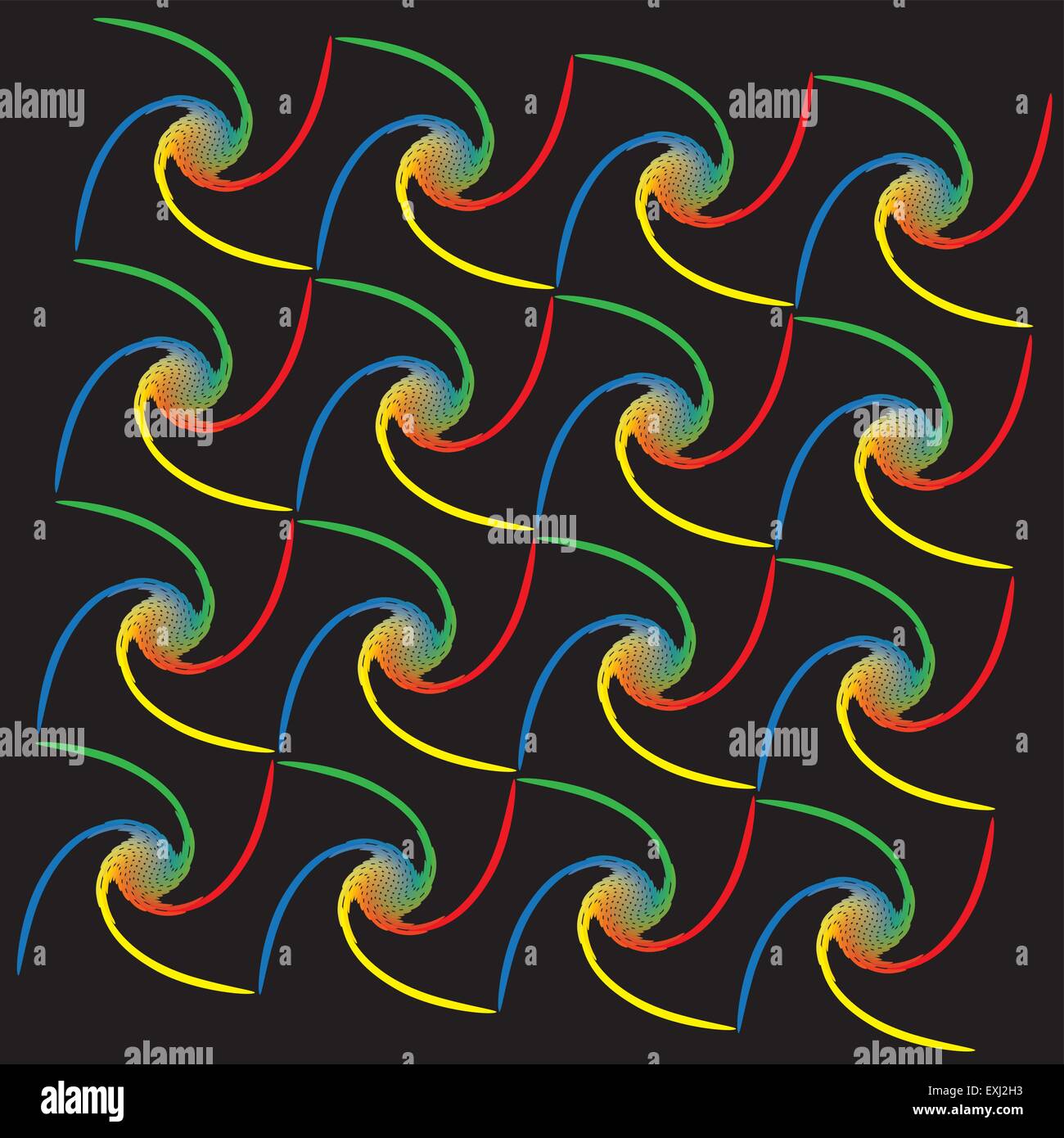 Rainbow spiral pattern Stock Vector Image & Art - Alamy