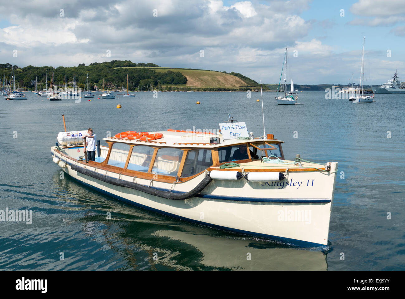 Kingley II, park and float ferry, Falmouth Cornwall England Stock Photo Alamy