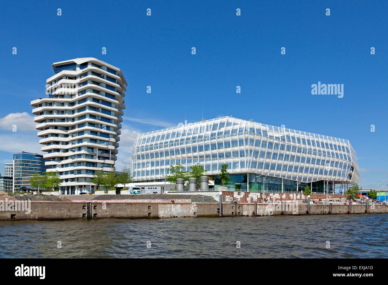 Marco Polo Tower Unilever House Harbour City Hamburg Germany Stock